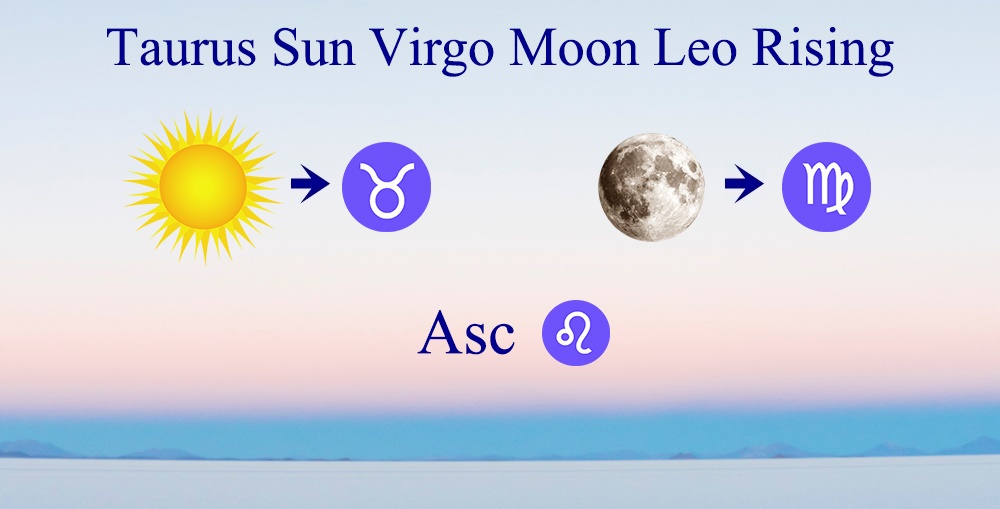 Taurus Sun Virgo Moon Leo Rising - Combination of the big three